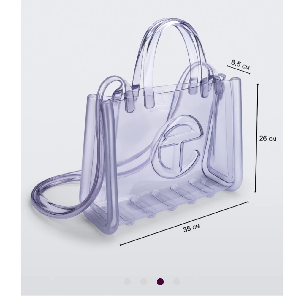 Melissa X Telfar Medium Jelly Shopper Nwot With Bag